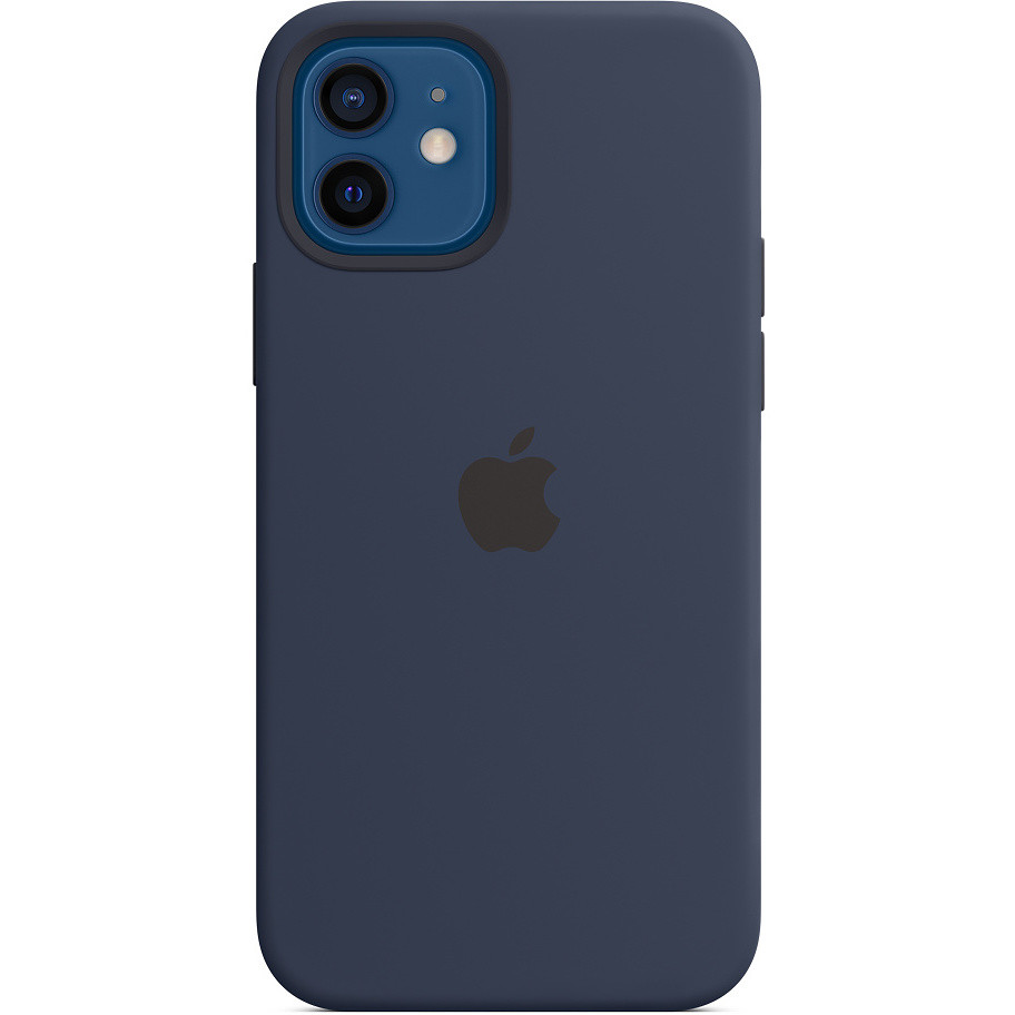 Apple MHL43ZM/A Custodia MagSafe in silicone per iPhone 12 | 12 Pro colore Deep navy